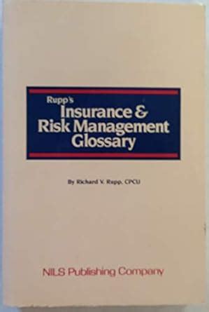 Amazon.in: Buy Rupp's Insurance and Risk Management Glossary Book ...