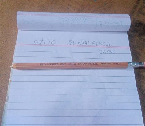 OHTO Mechanical Wooden sharp lead pencil with eraser and clip [Natural ...