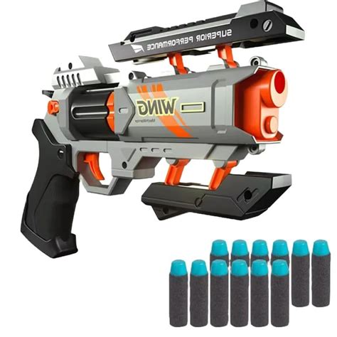 Buy pistol original toy for boys soft bullet |revolver s toys for kids ...