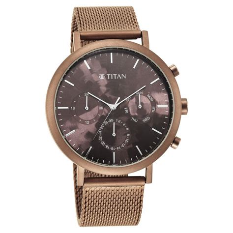 Buy Online Titan Purple Two Toned Dial Analog with Day and Date ...