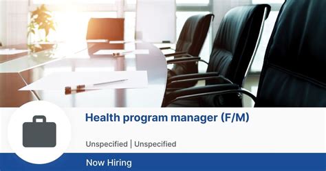 Image result for Health Program Manager