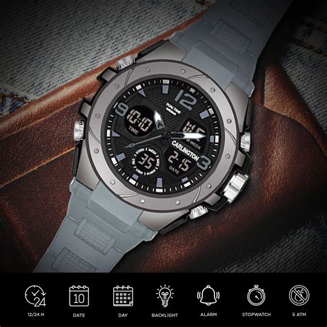 Carlington Analog Digital Sports Watch - 9105