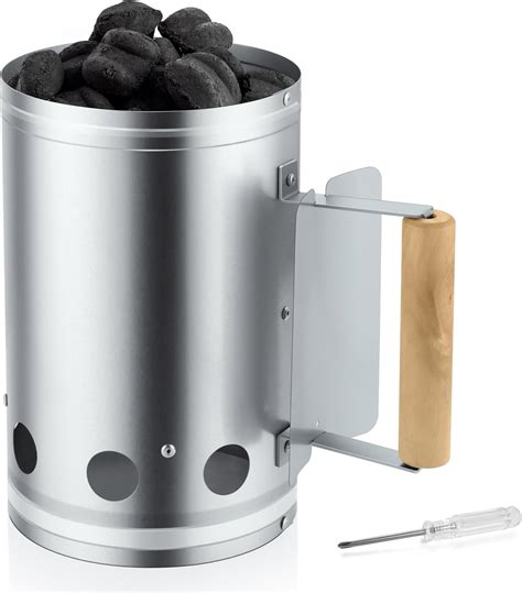 Leonyo Charcoal Starter, Heavy Duty BBQ Chimney Starter Perfect for ...