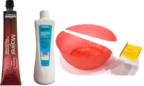 L'Oréal Paris Majirel Tube No*6.52 with Developer 20 Vol. 6% Hair Color ...