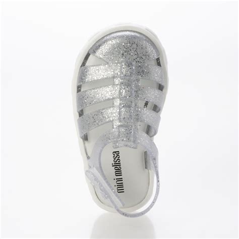 メリッサ melissa MINI MELISSA MEGAN BB （WHITE/GLITTER CLEAR） -waja bazar ...