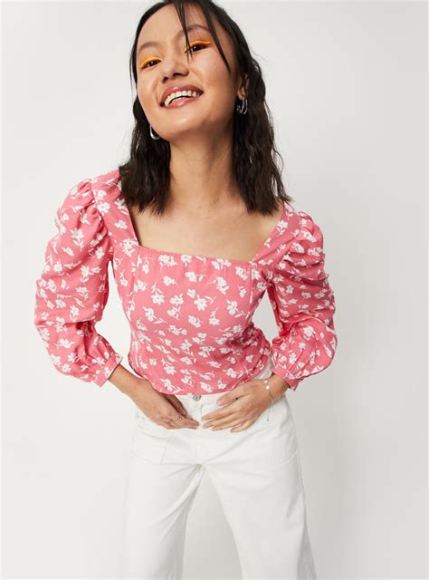 Buy Women Printed Puffed Sleeve Top Online at just Rs. 599.0 ...