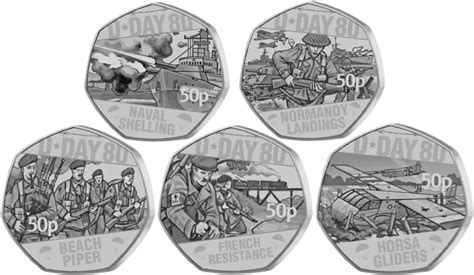2024 D-Day 80th Anniversary 50p set – IOM Coins