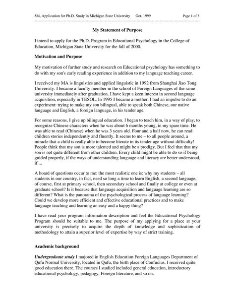 Image result for Write Sample Purpose Statement