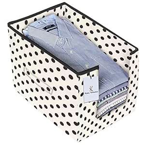 Kuber Industries Polka Printed Non Woven Shirt Stacker Wardrobe ...