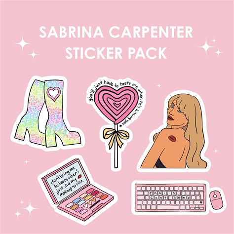 Sabrina Carpenter Sticker Pack – bitchnextdoor