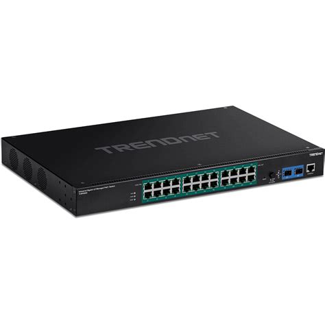 TRENDnet's 26-Port Industrial Gigabit L2 Managed PoE+ Rackmount Switch