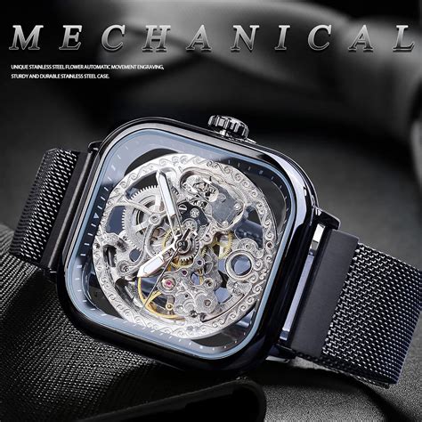 Buy FORSINING Automatic Watches Mechanical Wrist Watch Golden for Mens ...