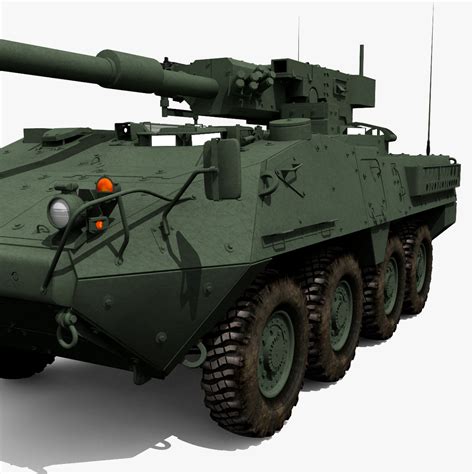 stryker m1128 mgs 3d model