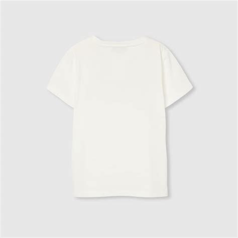 Children's printed cotton T-shirt in white | GUCCI® US