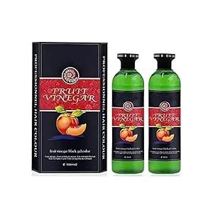 ZEROCHEM Fruit Vinegar Hair Colour Gel, Black, Ammonia-Free. Nourishing ...