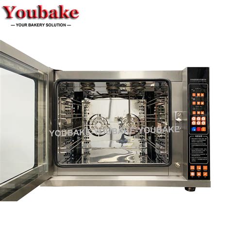 Hot Air 4 Tray Industrial Convection Oven with Steam Commercial Bakery ...