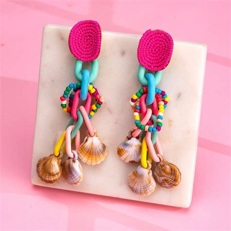Buy Yellow Chimes Danglers Earrings for Girls & Women Multi-Color Online