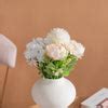 Artificial Flower Bunch Peony White