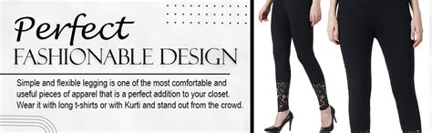 Buy AAKRUSHI Women's Soft & Stretchable Cotton Leggings Lace Ankle ...