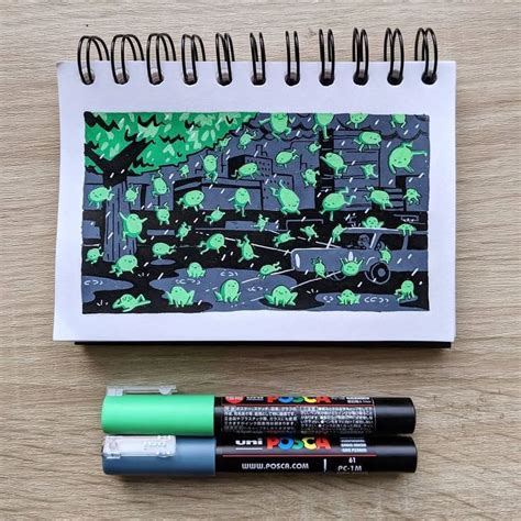 Image result for Posca Paint Pen Tutorials