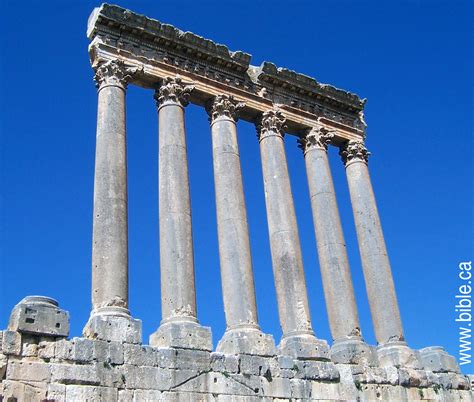 Temple of Jupiter in Baalbek, Lebanon, (Hadrian 135 AD)