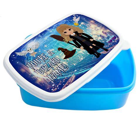 Personalised Harry Potter Lunch Box Girls School Snack Box ET06 ...