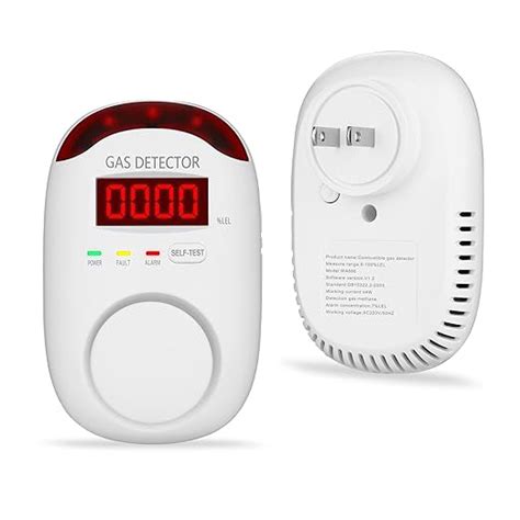 Plug in Natural Gas Detector, Hembisen Home Gas Leak Detector Alarm ...