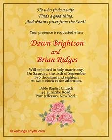 Christian Wedding Invitation Wording Ideas by Christian Wedding Invitation Wording Sles Wordings Christian Wedding Invitation Wording Ideas