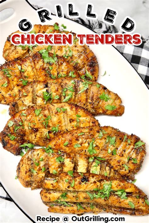 Grilled Chicken Tenders - Out Grilling
