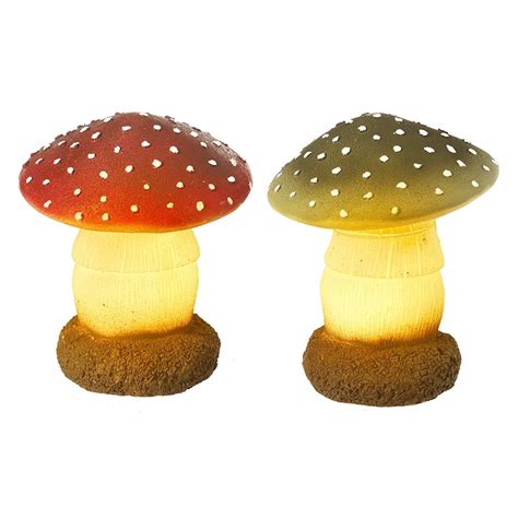 Heaven Sends Light Up Toadstool Autumn Decorations | Gifts