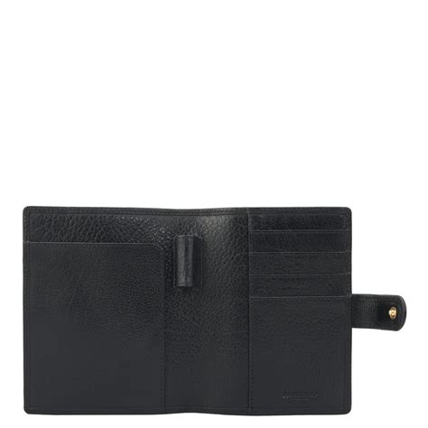 Mat Plain Leather Passport Case - Black – Da Milano