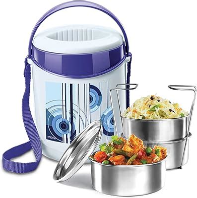 Buy Milton Electron Stainless Steel Tiffin Box Set, 360ml/158mm, Set of ...