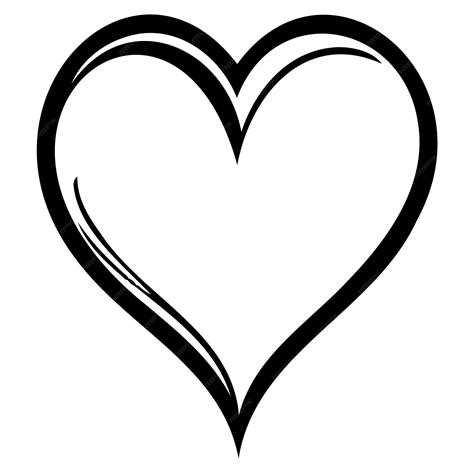 Premium Vector | Love heart doodle valentine illustration sketch hand draw