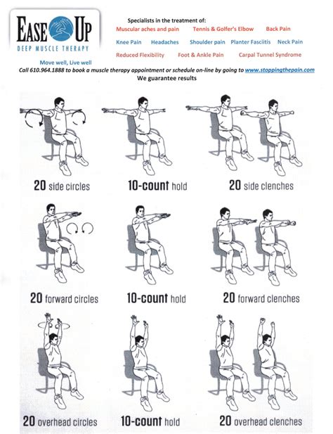 Shoulder Exercises Chart