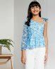 Buy White & Blue Tops & Tunics for Girls by Global Desi Online | Ajio.com