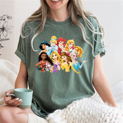Disney Princesses Shirt, Princess T-Shirt, Water Color Princesses Shirt ...