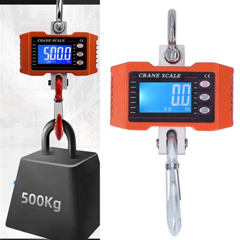 Buy Hook Scales, Anti Drop Heavy Duty Crane Scale Orange Industrial ...