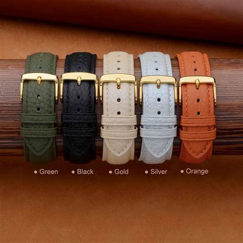 Buy ANNEFIT Watch Band 22mm, Quick Release Textured Padded Leather ...