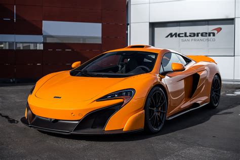 Download Orange Car Supercar Car McLaren Vehicle McLaren 675LT HD Wallpaper