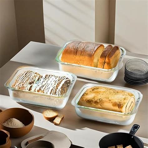 Buy The Better Home Glass Borosilicate Baking Dish With Lid Set Of 3 ...