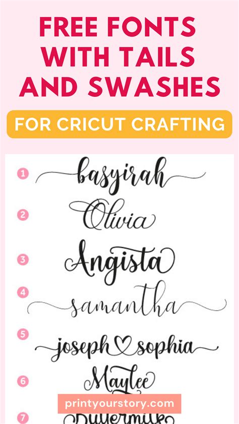 Free Cricut Fonts