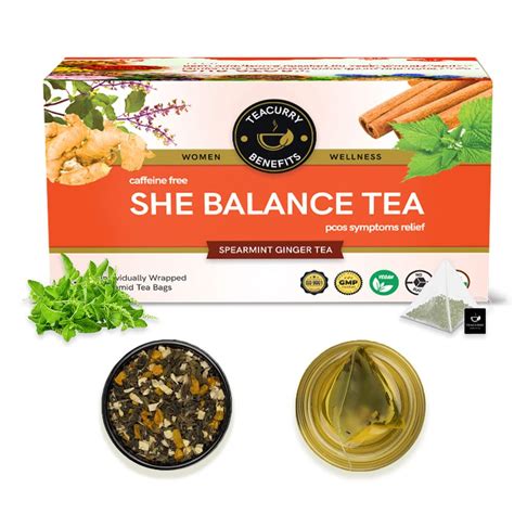 Teacurry She Balance Tea (30 Tea Bags, 1 month Pack) Support Over all ...