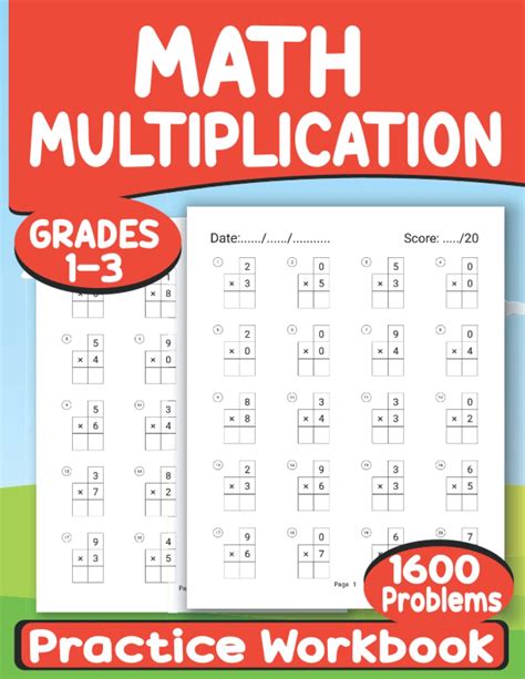 Image result for Math Workbook for Multiplication