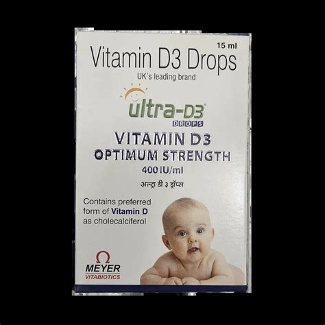 ULTRA D3 400IU DROPS 15 ML Price, Uses, Side Effects & Substitutes ...