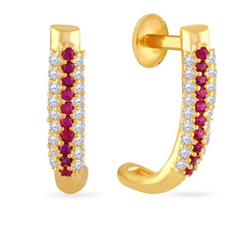 Malabar Gold & Diamonds 22k Gold Earrings for Women |22 kt (916) BIS ...