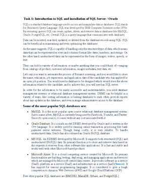 Database Management system Practical File - PRACTICAL file ...