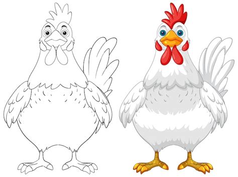 Hen clipart black white Images - Free Download on Freepik