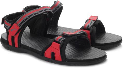 Puma Men 04, High Risk Red, Black, Steel Gray Sports Sandals - Buy High ...