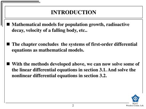 Image result for Modeling with First Order Equations
