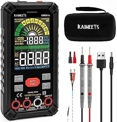 KAIWEETS Multimeter Tester 10000 Counts TRMS, Rechargeable Smart ...